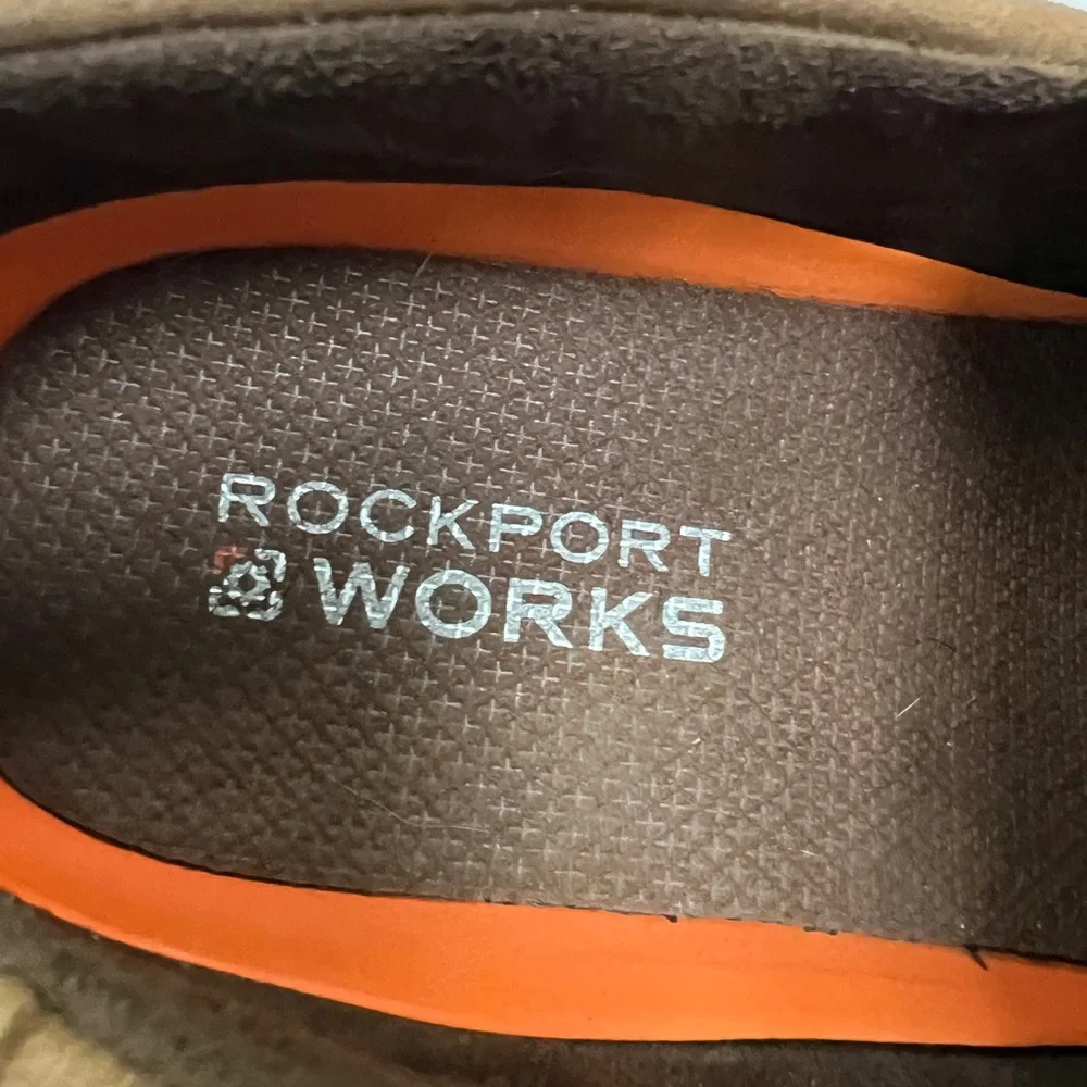 Rockport Works Tan Boat Shoes 8W